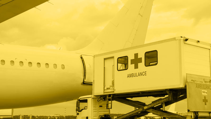 Flugzeug-Charter für weltweite Ambulanzflüge, Rettungsflüge, Organtransporte, Medikamententransporte, Krankentransporte, Rückholflüge