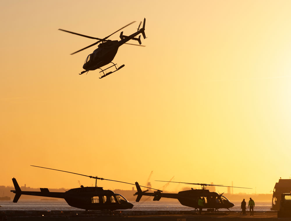 Experten für effiziente Notfall-Logistik auch per Helikopter